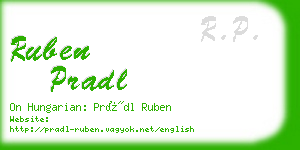 ruben pradl business card
